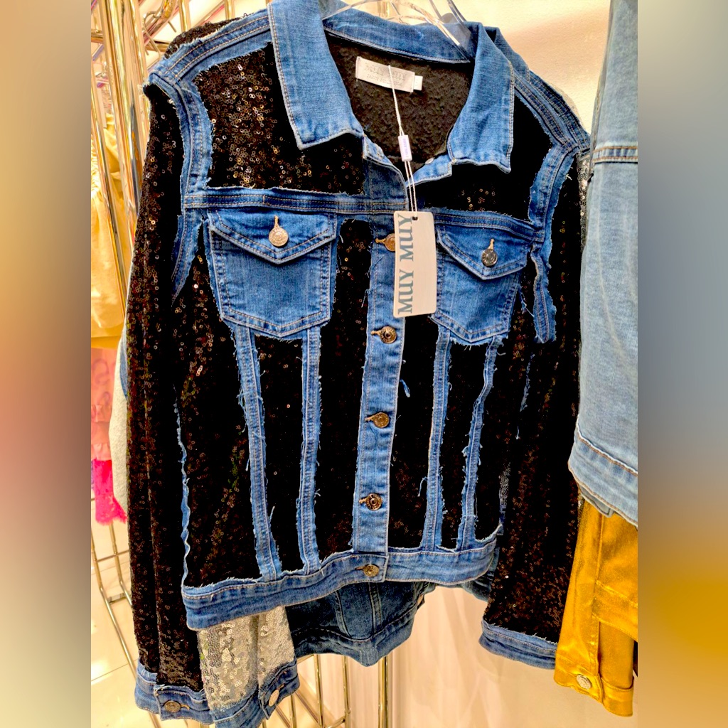 Denim & Sequin Jacket